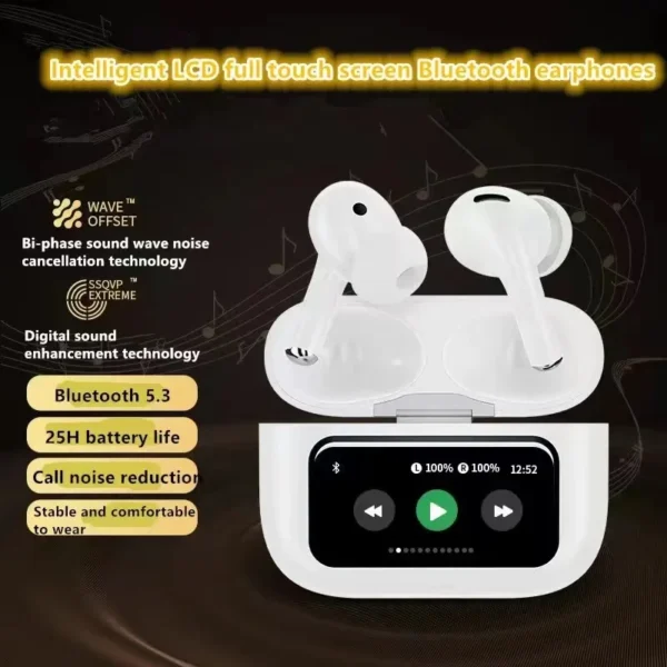 100% Original A9 Pro Airpods with Touch Screen Display 🎧🎧 - Image 5